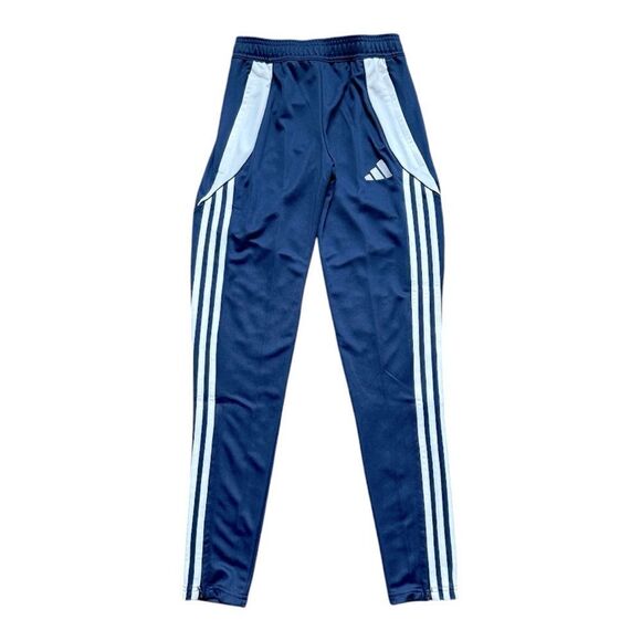 Adidas Tiro 24 Training Pants Navy Blue 2 / White Football Soccer Men XS - Picture 1 of 7